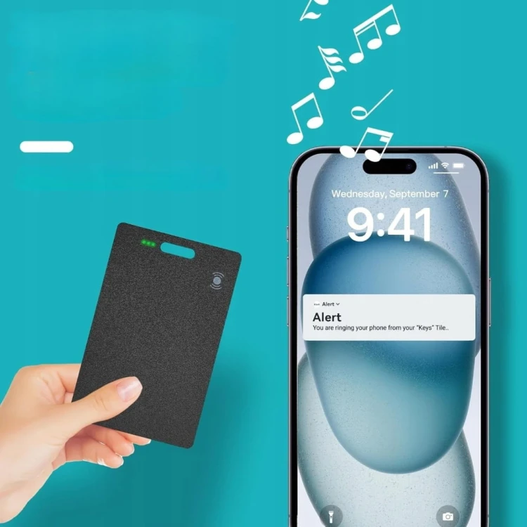 Lokalizator Kluczy Bluetooth Do Portfela Find My IOS Ładowanie Qi Qoosea