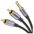 MOSWAG Adapter audio stereo 3,5 mm kabel koncentryczny do wtyczki 2RCA