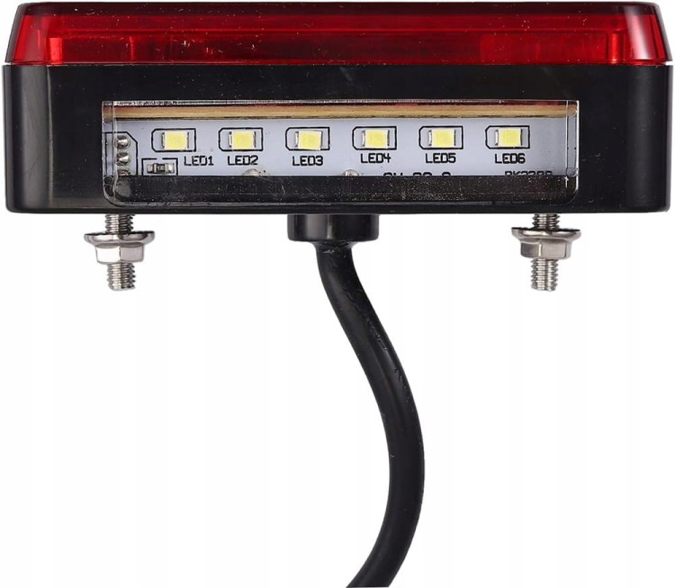 ZESTAW ŚWIATEŁ LAMP 22 LED DO PRZYCZEPKI PRZYCZEPY LAWETY