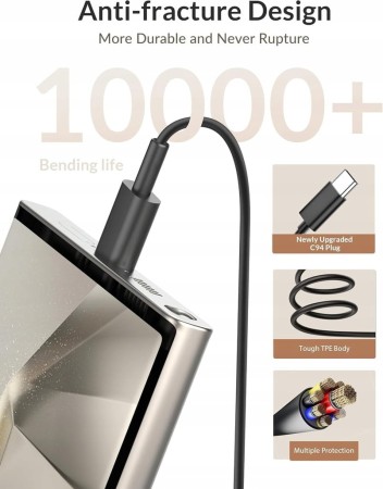 2 sztuki Szybka ładowarka sieciowa kostka 25W + kabel USB-C 2m