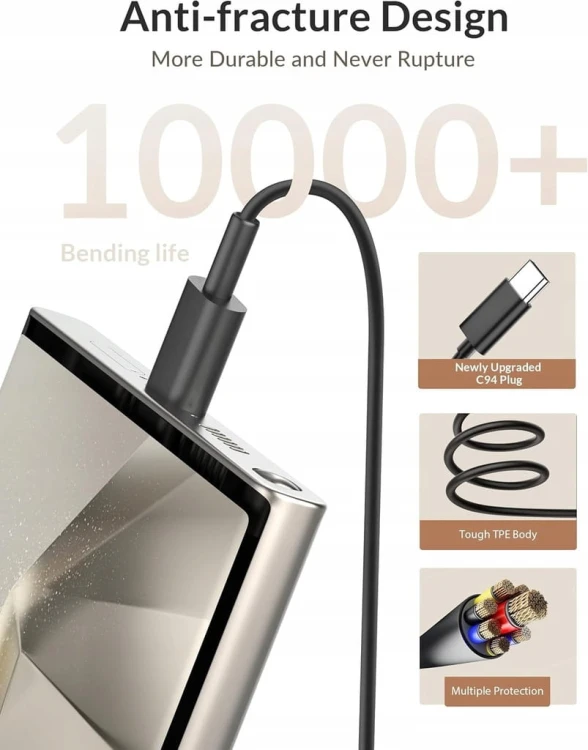 2 sztuki Szybka ładowarka sieciowa kostka 25W + kabel USB-C 2m