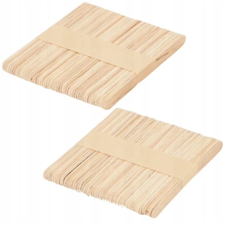 PATYCZKI NATURALNE KREATYWNE DREWNIANE 11,5cm 100 SZTUK