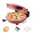 Domowy Piec do Pizzy Elektryczny 420° Kamień Termostat Okienko Yibake 1200W