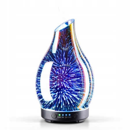 NAWILŻACZ POWIETRZA ULTRADŹWIĘKOWY DYFUZOR ZAPACHÓW PORSEME 3D LED KOLORY
