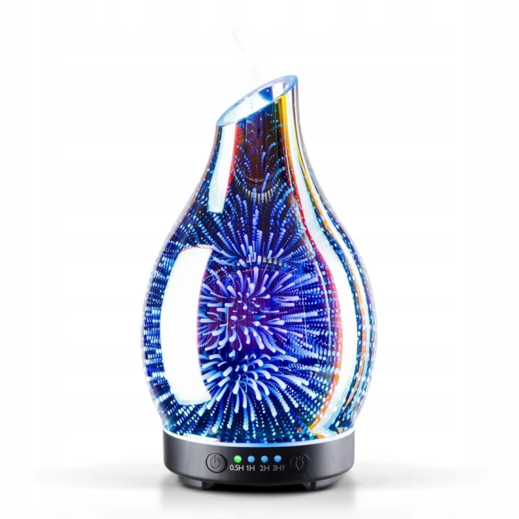 NAWILŻACZ POWIETRZA ULTRADŹWIĘKOWY DYFUZOR ZAPACHÓW PORSEME 3D LED KOLORY