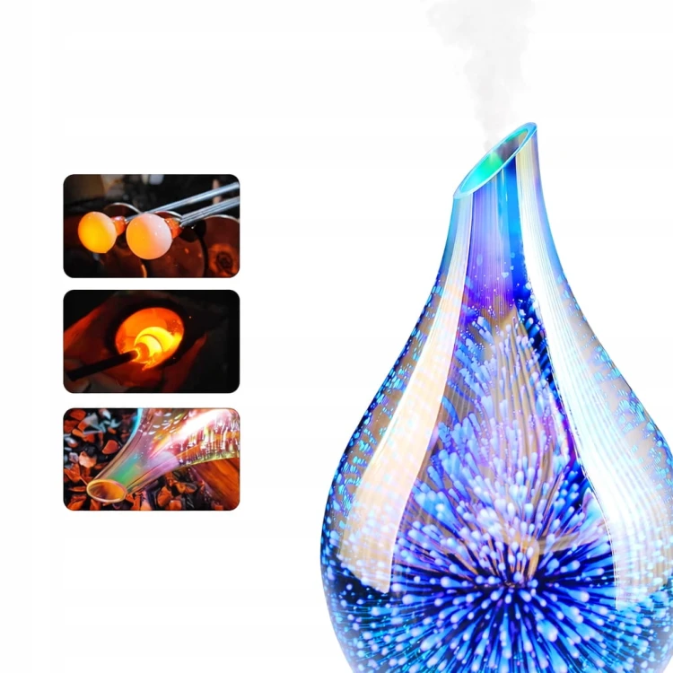 NAWILŻACZ POWIETRZA ULTRADŹWIĘKOWY DYFUZOR ZAPACHÓW PORSEME 3D LED KOLORY