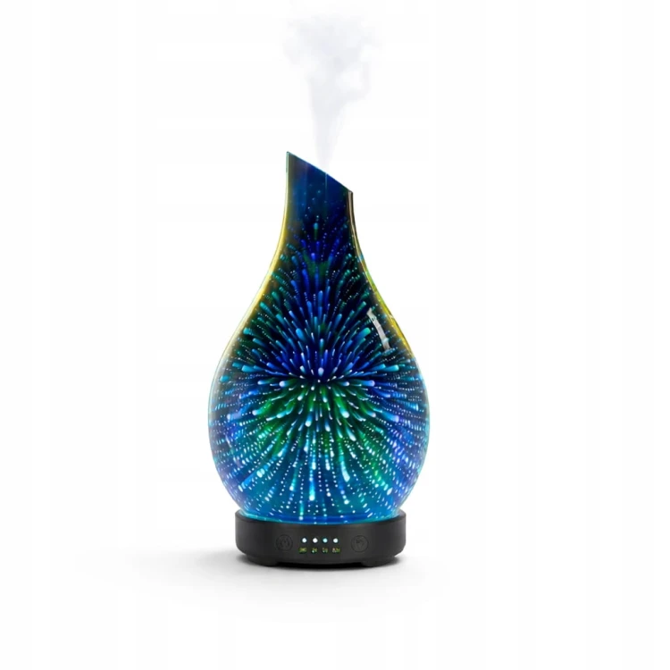 NAWILŻACZ POWIETRZA ULTRADŹWIĘKOWY DYFUZOR ZAPACHÓW PORSEME 3D LED KOLORY