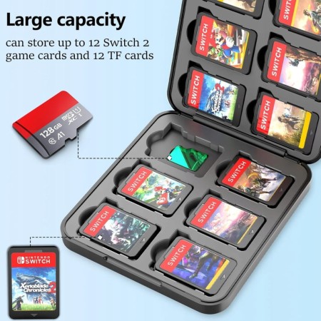 Etui Case do Nintendo Switch OLED Heystop Zestaw Akcesoria Pokrowiec Twardy