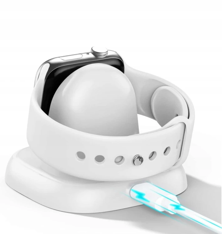 Ładowarka do Apple Watch USB-C Magnetyczna LVFAN Bezprzewodowa Biała