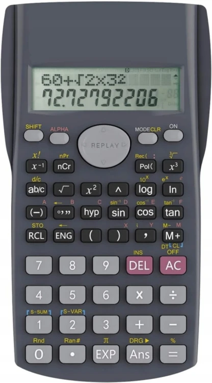Kalkulator Naukowy 240 Funkcji Egzamin Matura 2-Liniowy Helect H1002