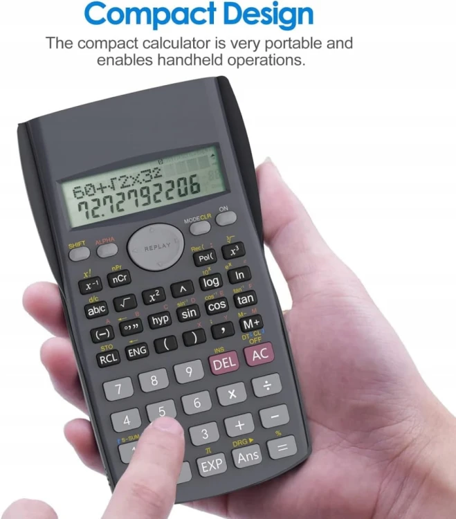 Kalkulator Naukowy 240 Funkcji Egzamin Matura 2-Liniowy Helect H1002