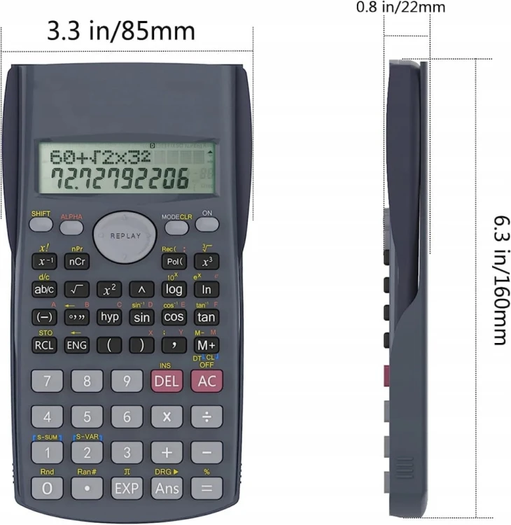 Kalkulator Naukowy 240 Funkcji Egzamin Matura 2-Liniowy Helect H1002