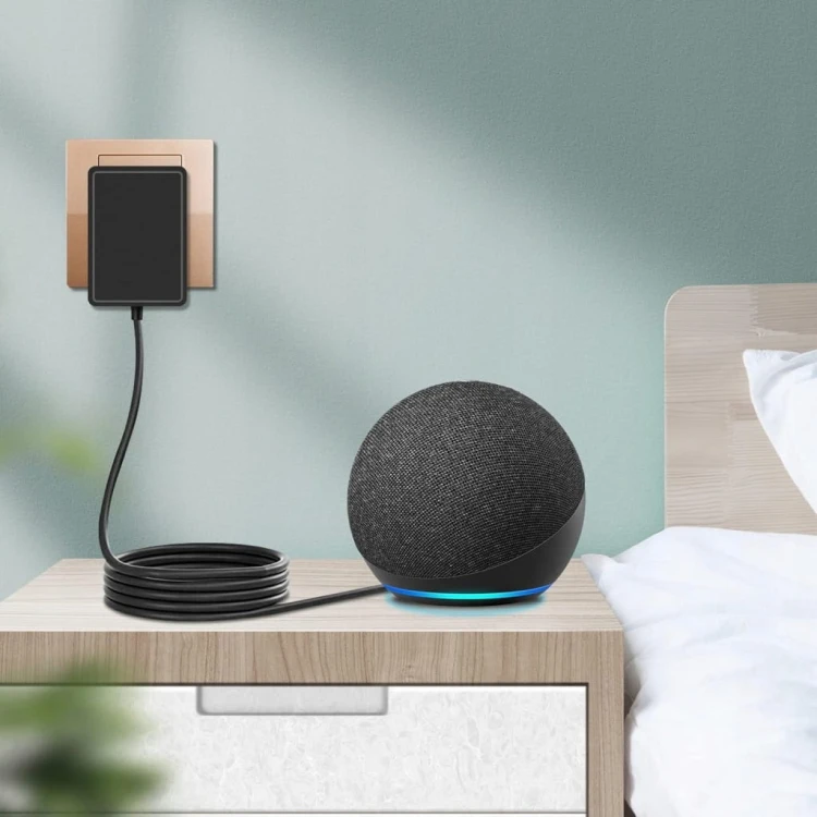 Zasilacz do Amazon Echo Dot 3 i 4 Gen Gonine 15W Ładowarka 5V 3A Czarny