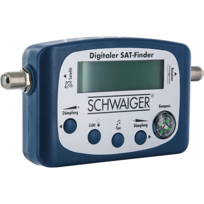 Miernik Sygnału Satelitarnej Sat-Finder Schwaiger LCD Podświetlany Dźwięk
