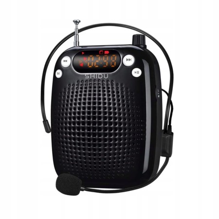 Wzmacniacz Głosu Przenośny Głośnik Bluetooth MP3 Mikrofon Nauczyciela 10W