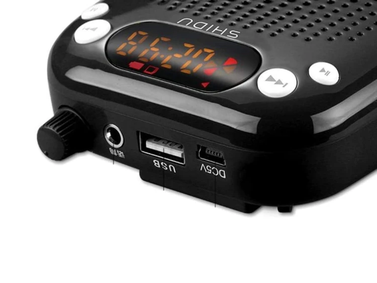 Wzmacniacz Głosu Przenośny Głośnik Bluetooth MP3 Mikrofon Nauczyciela 10W