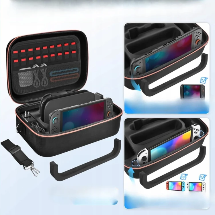 Etui Podróżne Nintendo Switch OLED / V2 Twarda Walizka Etui na 18 Gier XXL