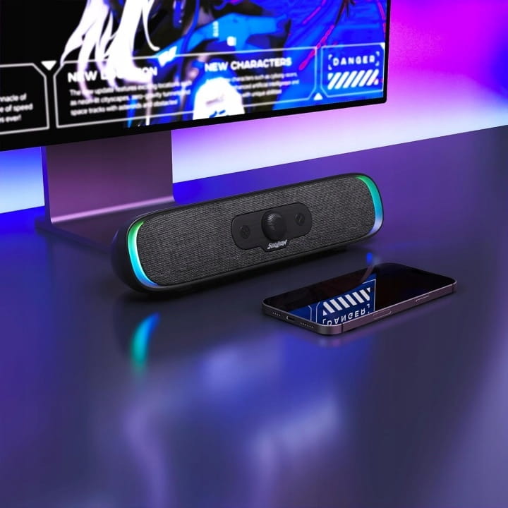Głośnik Soundbar PC Bluetooth RGB USB-C LED Gamingowy Soulion R200