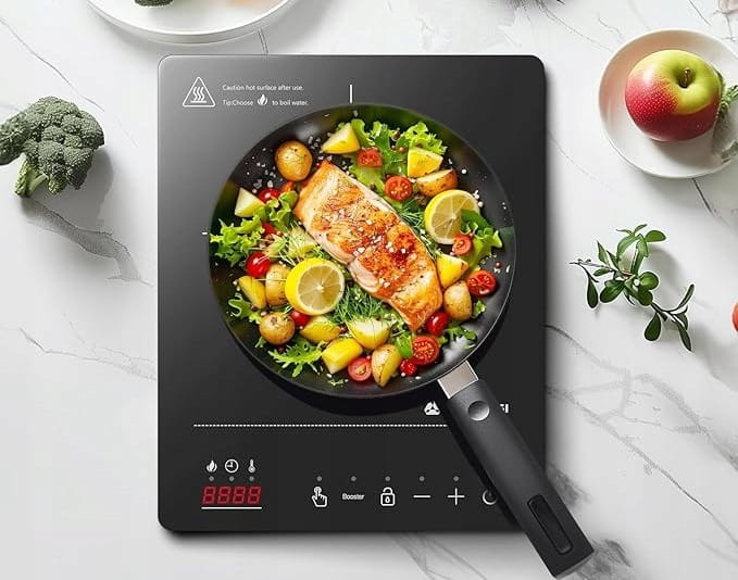 Płyta Indukcyjna Przenośna 2000W Kuchenka LCD Timer Slim Design Aobosi