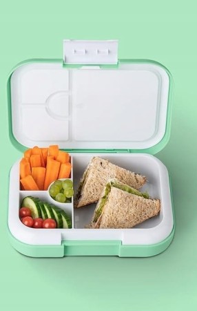 Lunchbox dla Dzieci Śniadaniówka 4 Przegródki Szczelna Dinozaur 1L Vinsun