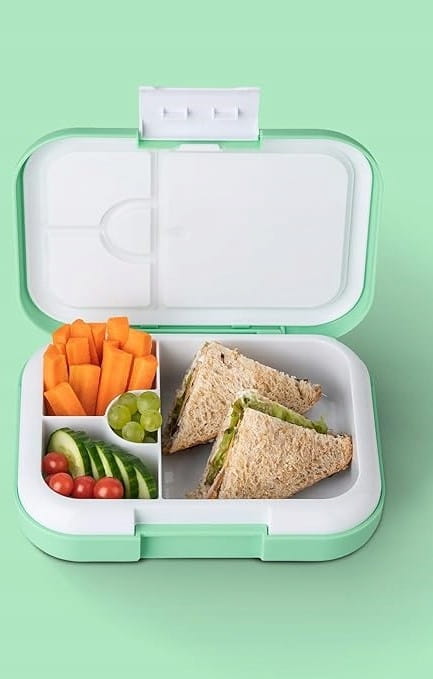Lunchbox dla Dzieci Śniadaniówka 4 Przegródki Szczelna Dinozaur 1L Vinsun
