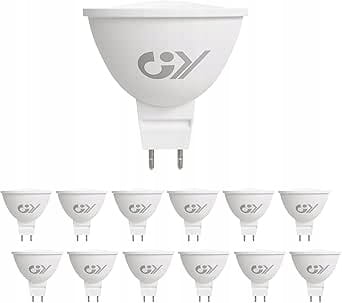 Żarówki LED MR16 GU5.3 12V 4.5W 663lm Zestaw 12 sztuk GY Ciepła Biel