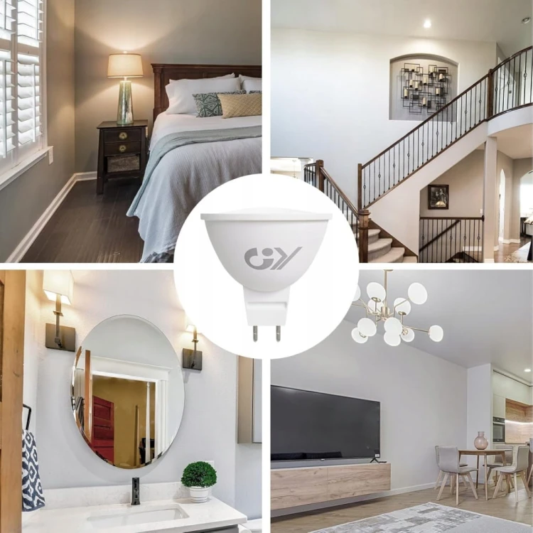 Żarówki LED MR16 GU5.3 12V 4.5W 663lm Zestaw 12 sztuk GY Ciepła Biel