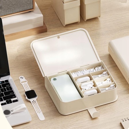 Etui Organizer na Kable Ładowarki Powerbank Saszetka Torba Duża Wodoodporna