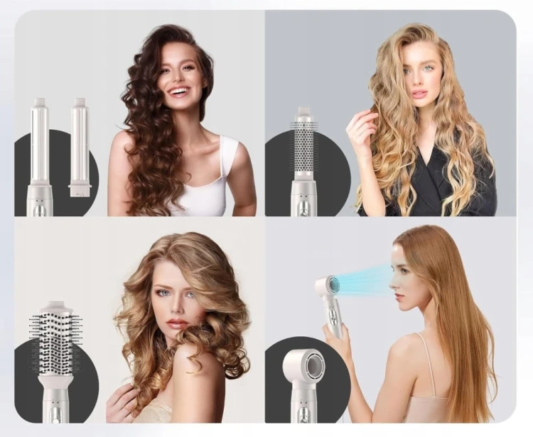 Lokówko-Suszarka 5w1 Multistyler Efekt Coandy Air Styler Jonizacja JINYAWA