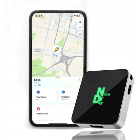 Lokalizator Portfela Kluczy Smart Tag Karta Apple Find My GPS USB-C IP65