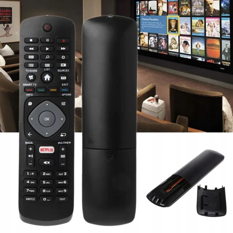 Pilot do Telewizora Philips Smart TV 4K Zamiennik Netflix Gotowy do Pracy