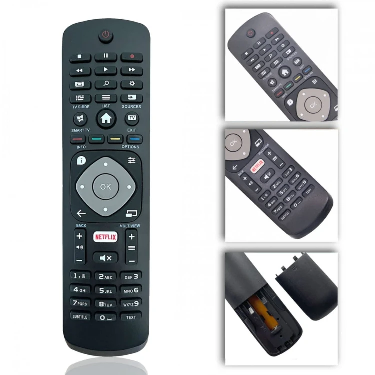 Pilot do Telewizora Philips Smart TV 4K Zamiennik Netflix Gotowy do Pracy