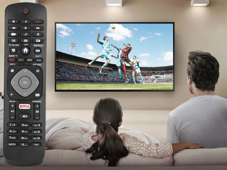 Pilot do Telewizora Philips Smart TV 4K Zamiennik Netflix Gotowy do Pracy