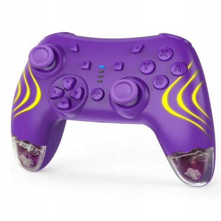 Kontroler Switch Dyonder RGB Hall Effect No Drift Turbo Fioletowy Pad