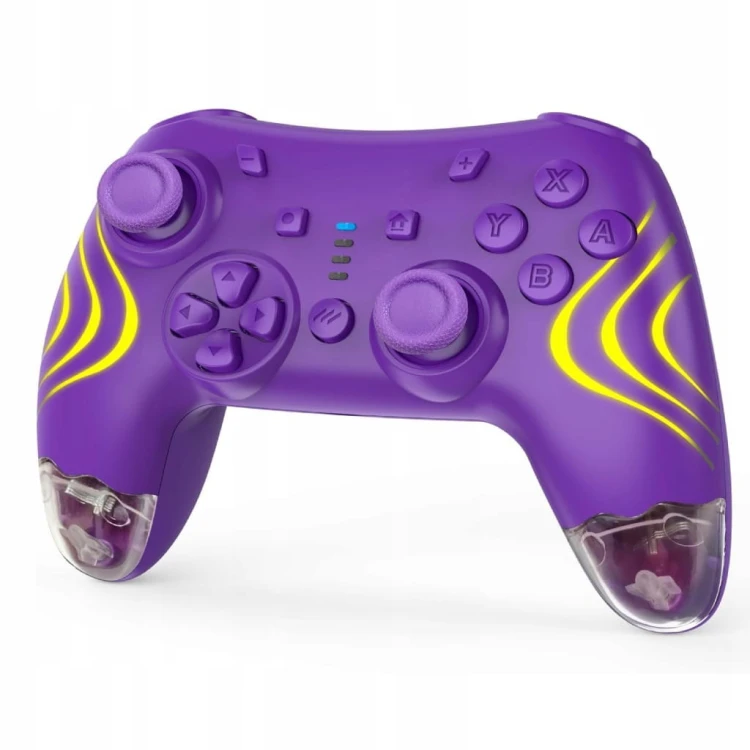 Kontroler Switch Dyonder RGB Hall Effect No Drift Turbo Fioletowy Pad