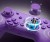 Kontroler Switch Dyonder RGB Hall Effect No Drift Turbo Fioletowy Pad