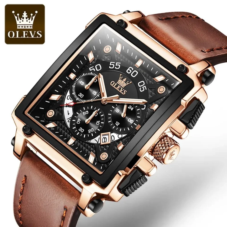 Zegarek Męski Luksusowy Elegancki Chronograf Bransoleta Datownik Prezent