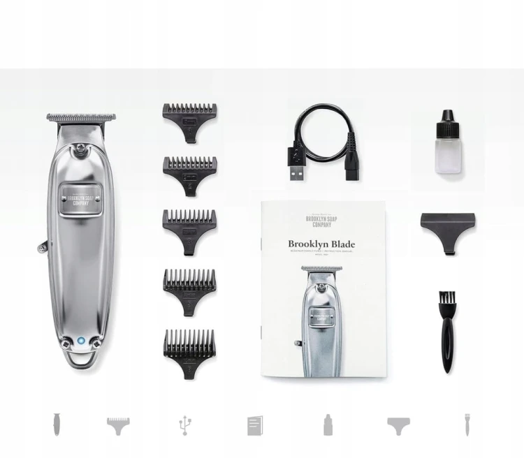 Trymer do Brody Profesjonalny Maszynka Golenie na Zero Brooklyn Blade USB