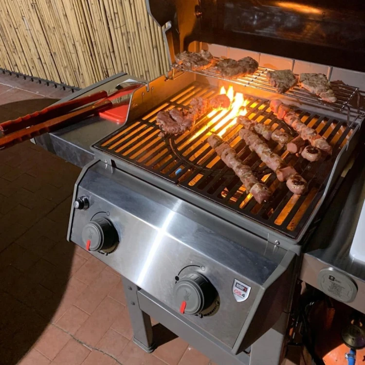 Ruszt Żeliwny do Weber Spirit 210 + Osłony Palnika Szyny Zestaw Akcesoria