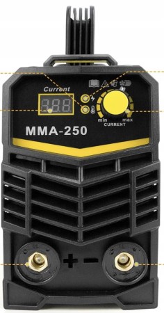 Spawarka Inwertorowa 250A IGBT MMA Zestaw Akcesoria Maska Mocna 220V