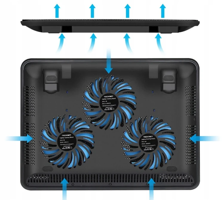 TECKNET N8 Podstawka Chłodząca pod Laptopa LED USB