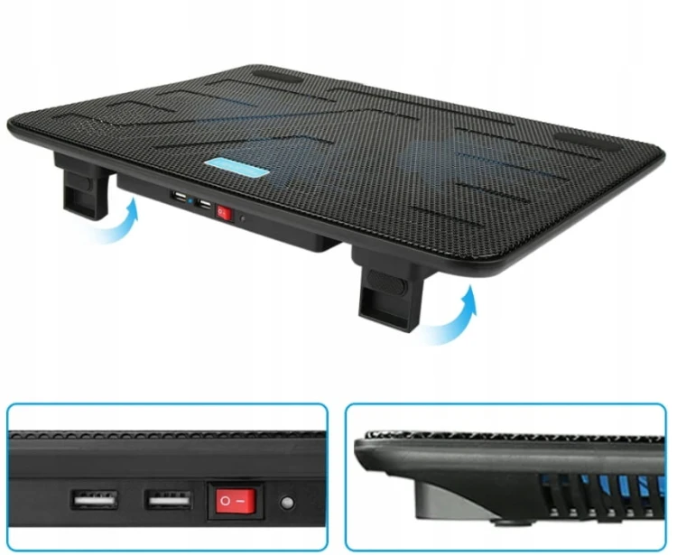TECKNET N8 Podstawka Chłodząca pod Laptopa LED USB
