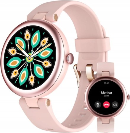 Smartwatch Damski Różowy Zegarek Krokomierz Puls Pulsoksymetr Shang Wing