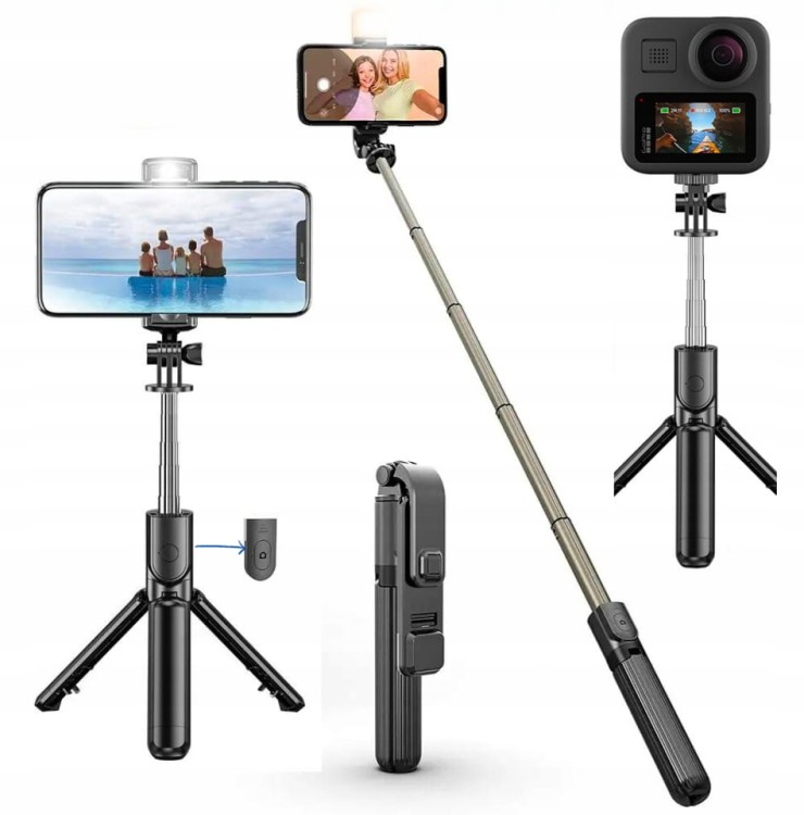 Selfie stick kijek statyw do telefonu z bluetooth na pilot