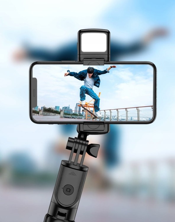 Selfie stick kijek statyw do telefonu z bluetooth na pilot