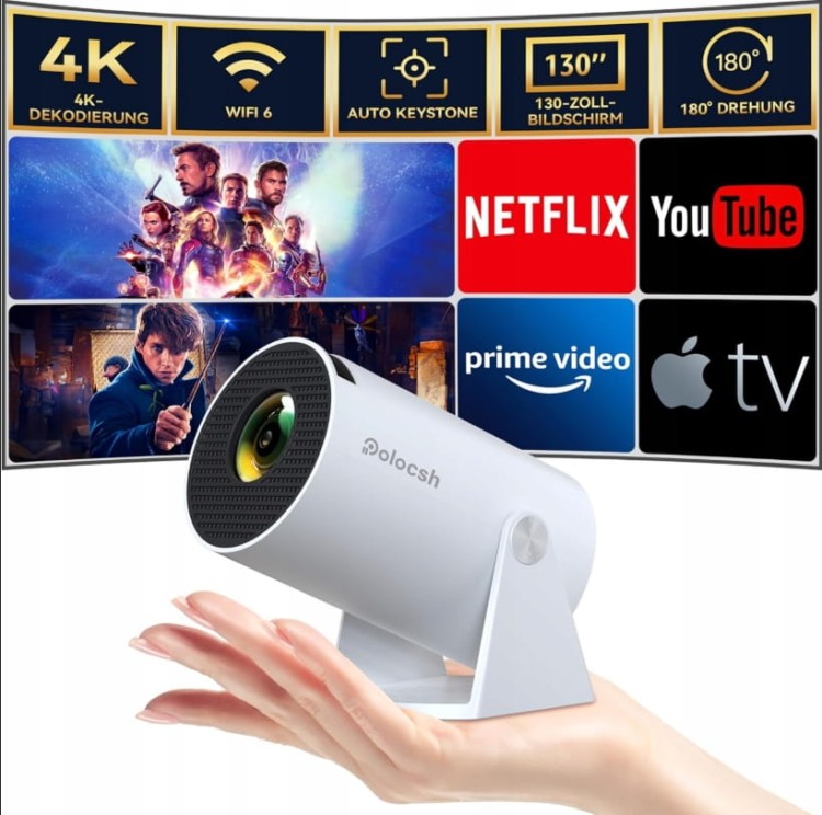Projektor rzutnik Android Smart TV WiFi full HD 720p przenośny HY300