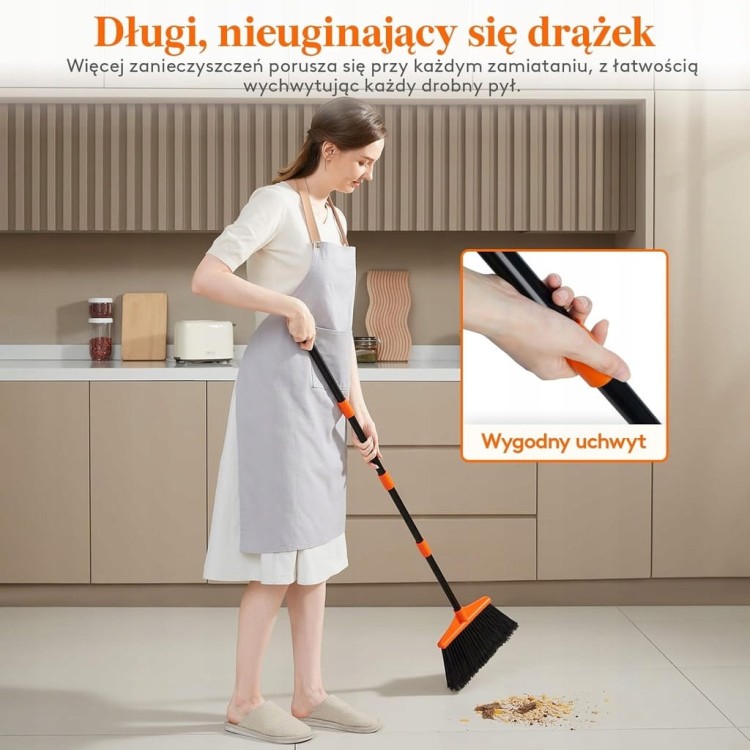 Miotła Kątowa Zewnętrzna Wewnętrzna Teleskopowa z rozkładana 50 - 135 cm