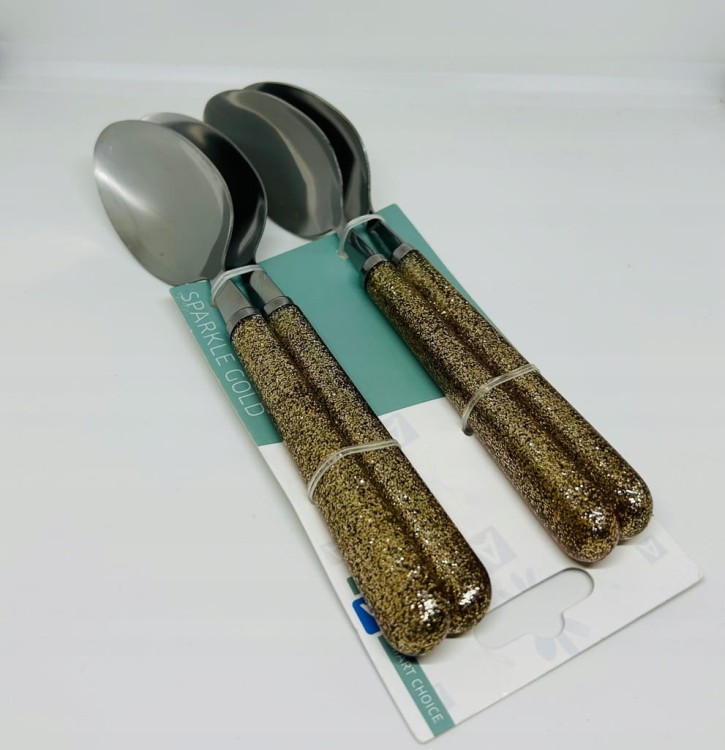Komplet sztućców Amefa SPARKLE GOLD 4 el.