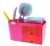 Organizer na biurko z przegródkami różowy 20 x 9,5 x 10,5 cm
