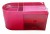 Organizer na biurko z przegródkami różowy 20 x 9,5 x 10,5 cm